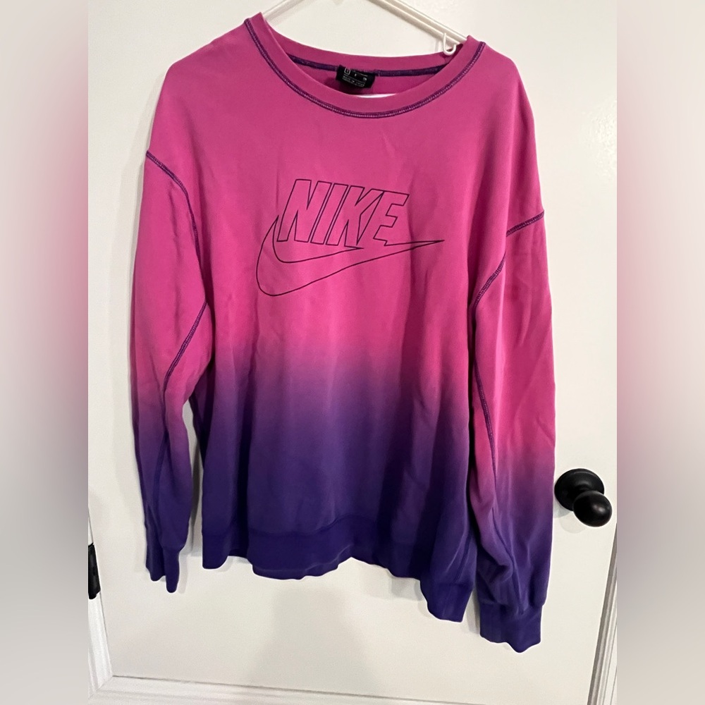 Men’s size small Bike Ombré Pullover Crewneck Sweatshirt Please Read